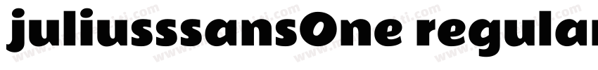 juliusssansOne regular字体转换